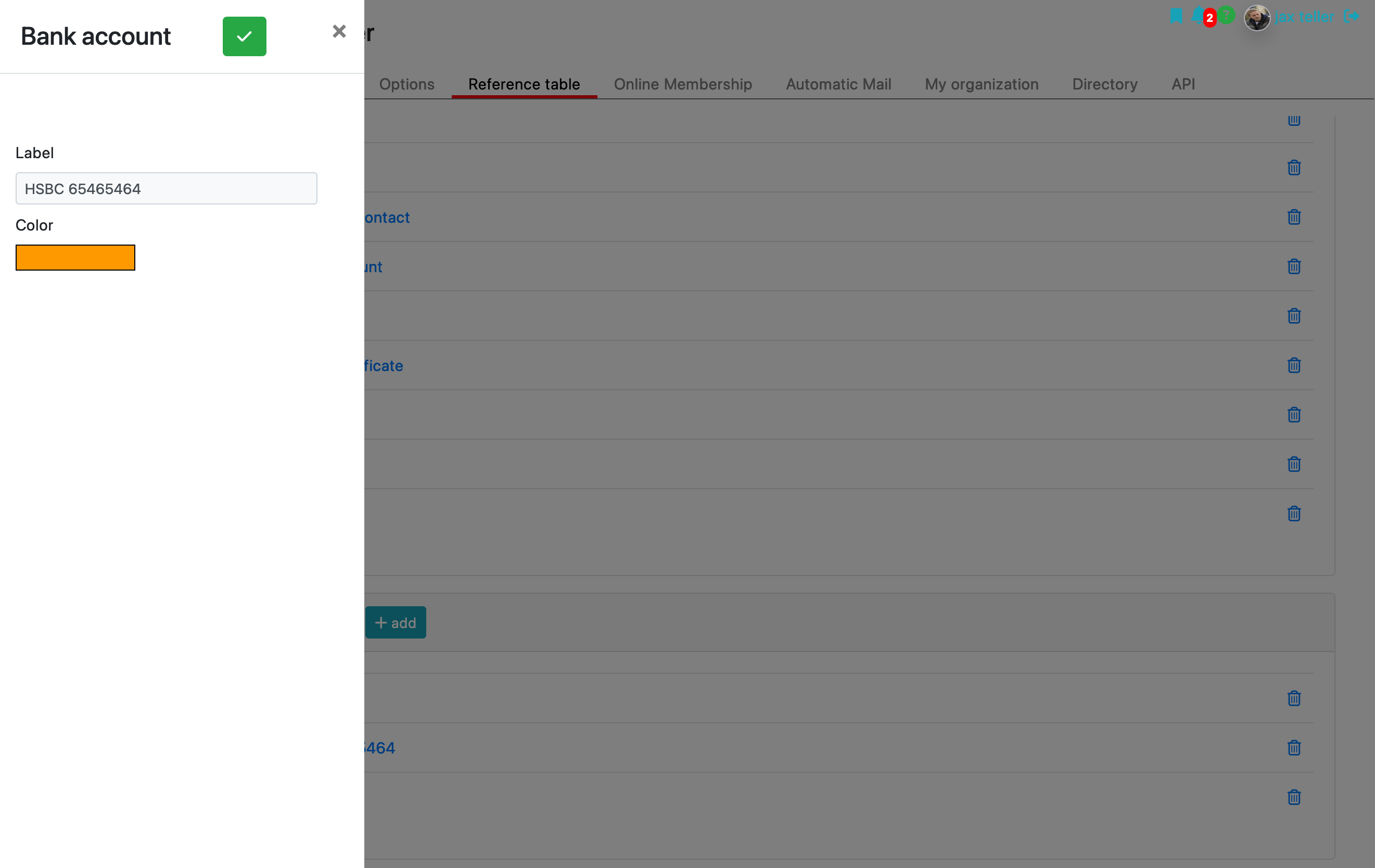 association comptabilité paramétrage comptes bancaires