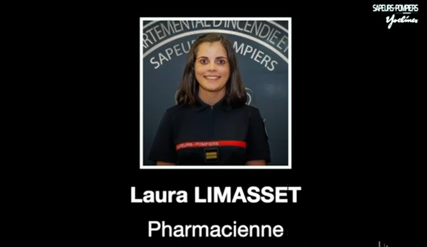 Laura Limasset, pharmacienne lieutenante de sapeur-pompier.