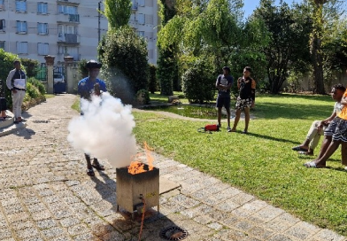 Formation à la lutte contre l’incendie à Aristide Briand