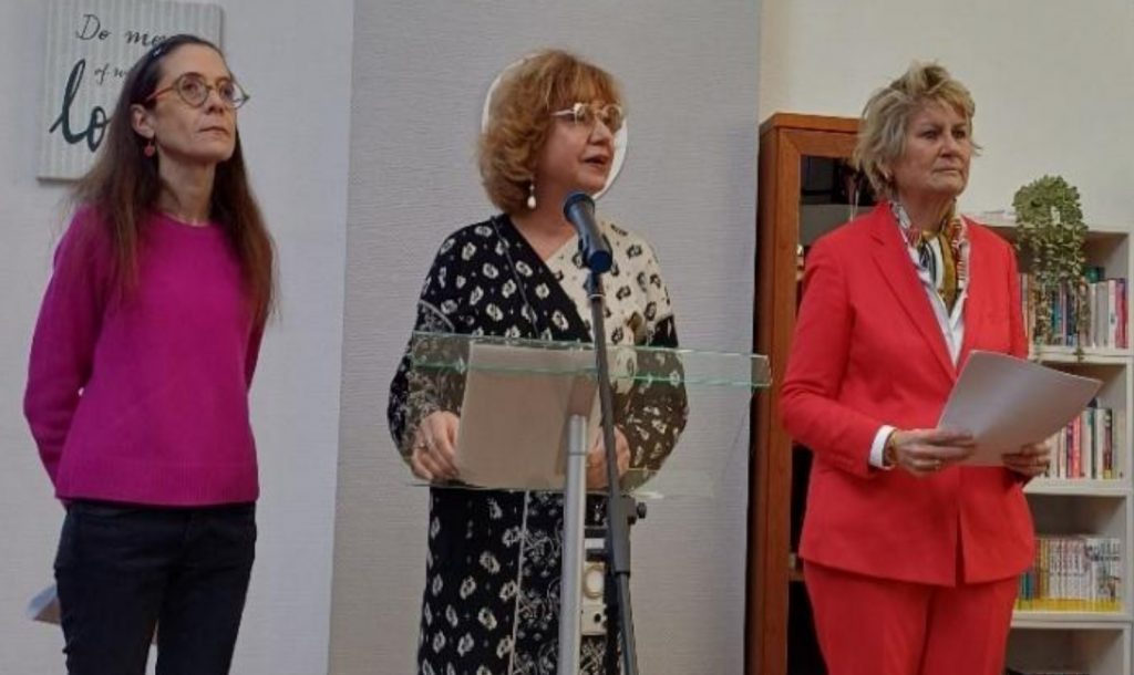 Au centre : Madeleine Mathieu, présidente de l’AEPC Concorde, entourée de Florence Mazerat, directrice générale et de Céline Gréco, Présidente d’Imp'actes, médecin chercheur cheffe de service à l’Hôpital Necker à Paris.