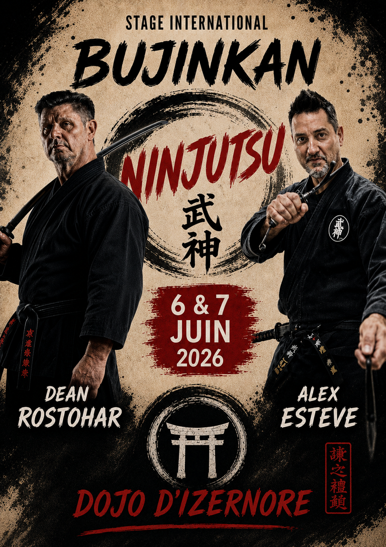 Dean Ryu Stage Bujinkan avec Alex ESTEVE et Dean ROSTOHAR – ONI YAMA RYU