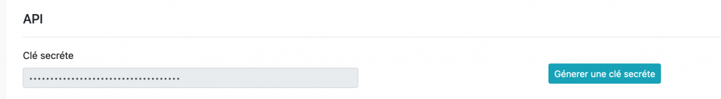 api clé secréte