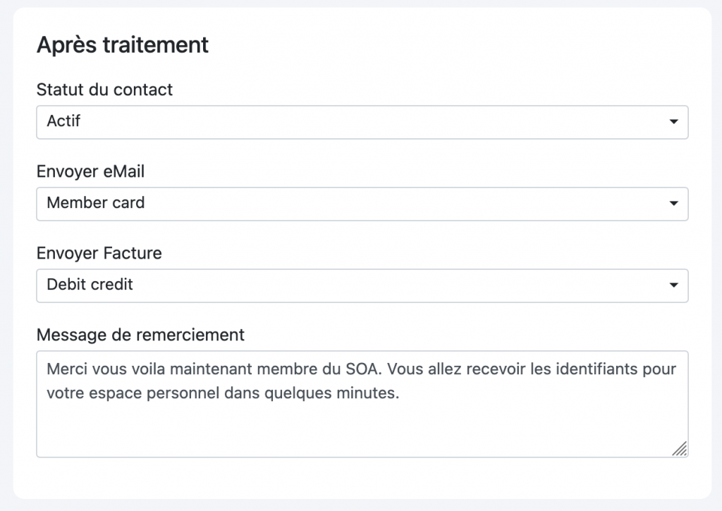Après traitement